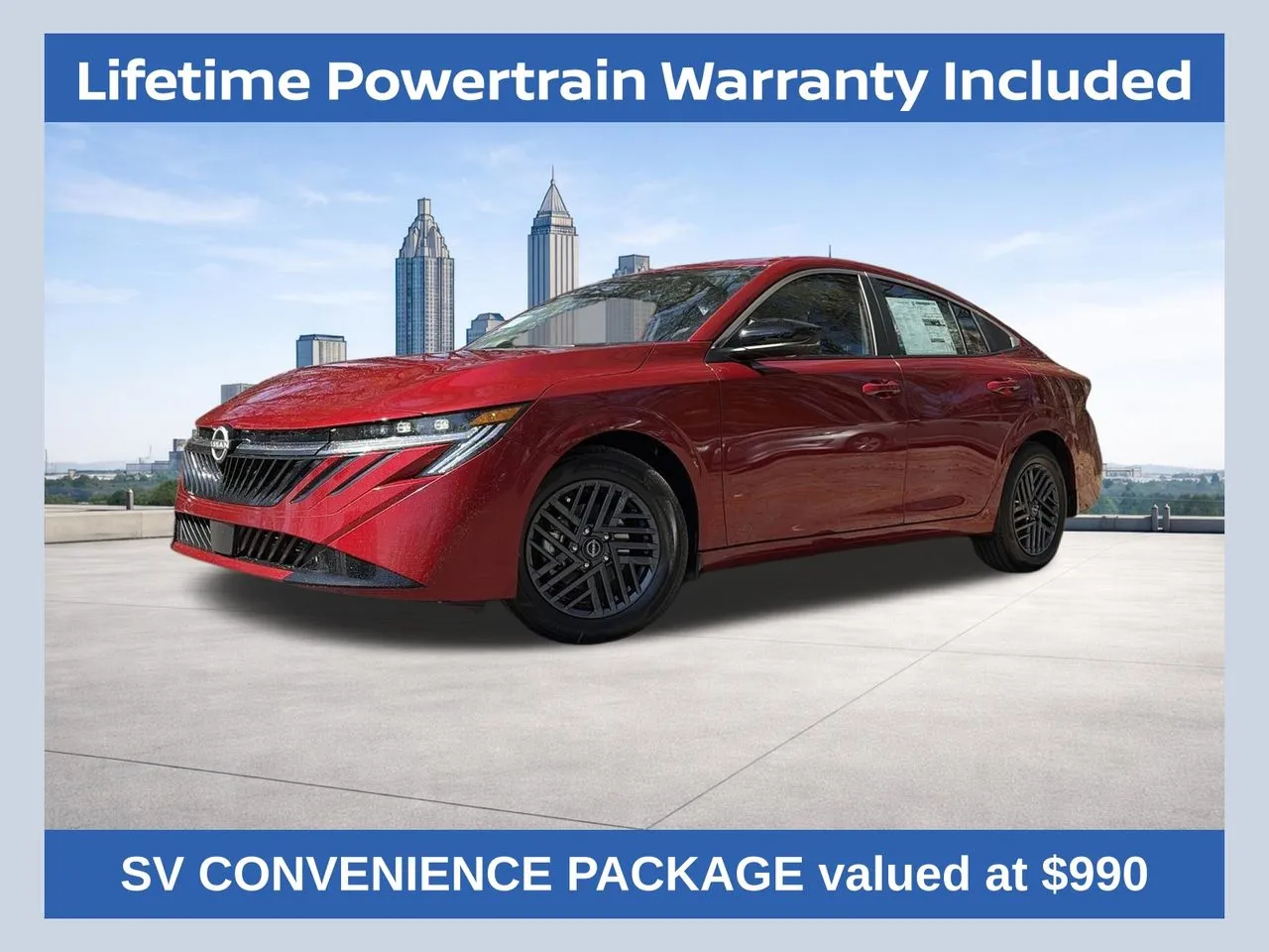 Red 2026 Nissan Sentra SV for sale in Lithia Springs, GA
