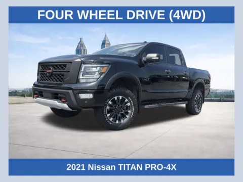 Black 2021 Nissan Titan PRO-4X for sale in Lithia Springs, GA