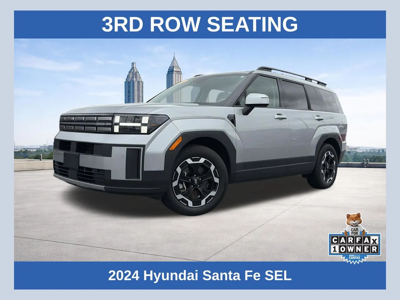 Silver 2024 Hyundai Santa Fe SEL for sale in Lithia Springs, GA