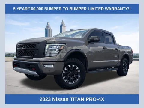 Beige 2023 Nissan Titan PRO-4X for sale in Lithia Springs, GA