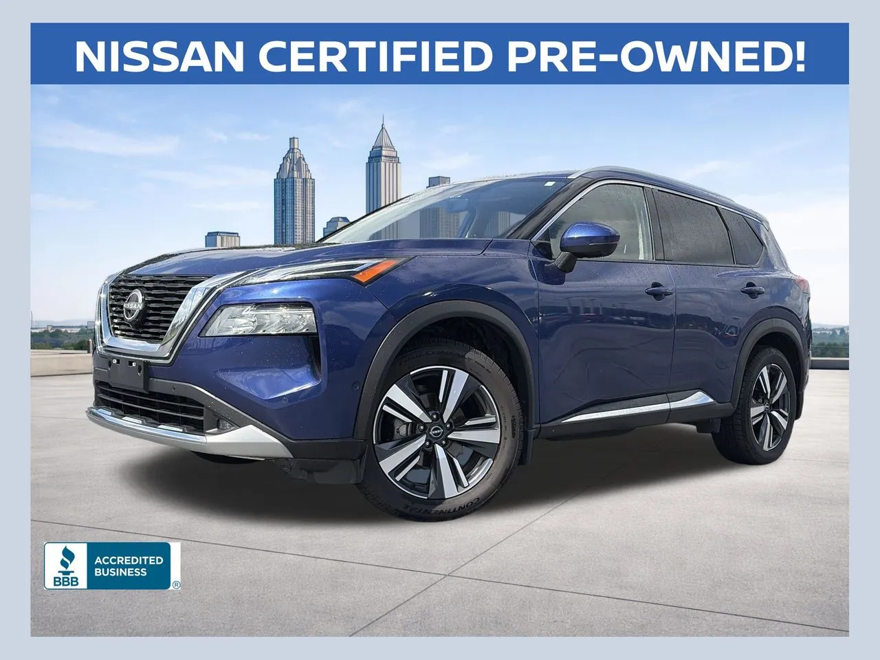 Blue 2022 Nissan Rogue Platinum for sale in Lithia Springs, GA