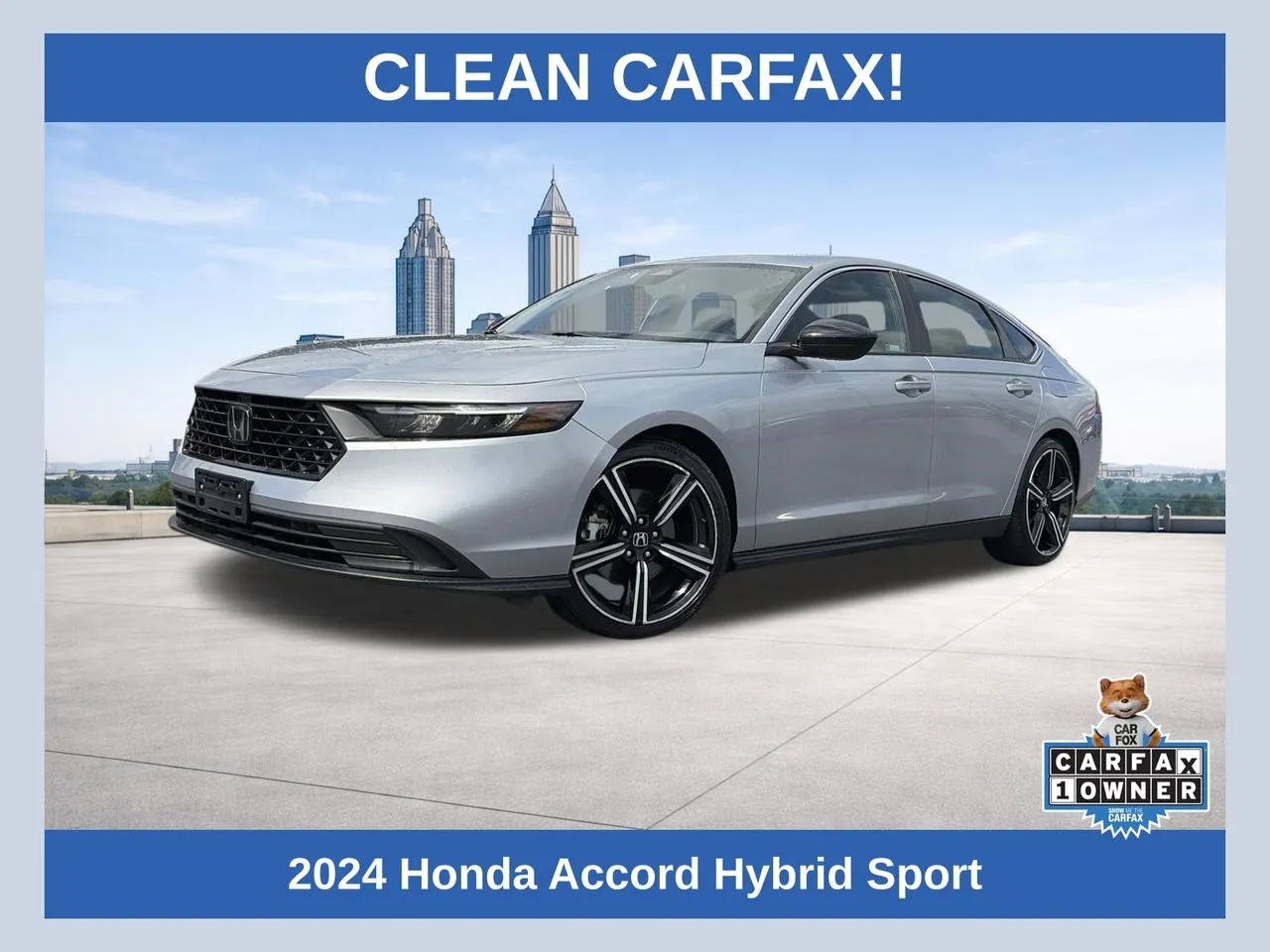 Silver 2024 Honda Accord Hybrid Sport for sale in Lithia Springs, GA