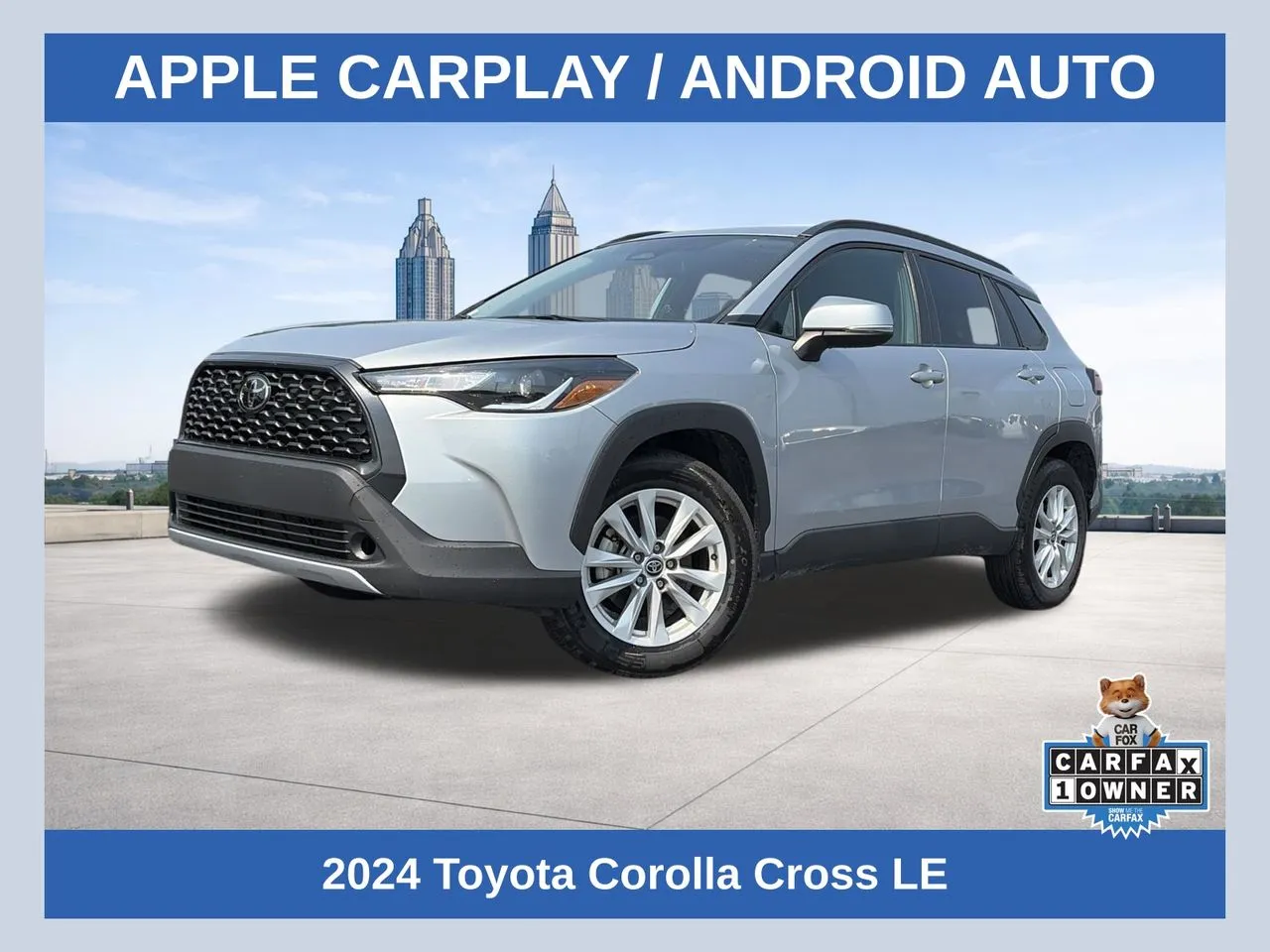 Silver 2024 Toyota Corolla Cross LE for sale in Lithia Springs, GA