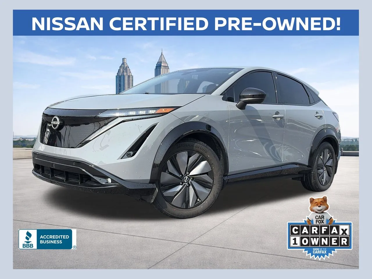 Gray 2024 Nissan Ariya EVOLVE+ e-4ORCE for sale in Lithia Springs, GA