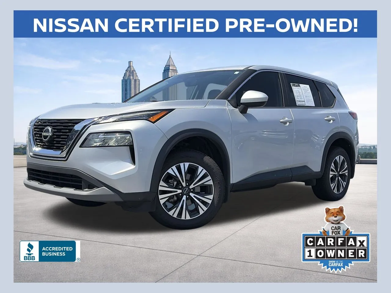 Silver 2023 Nissan Rogue SV for sale in Lithia Springs, GA