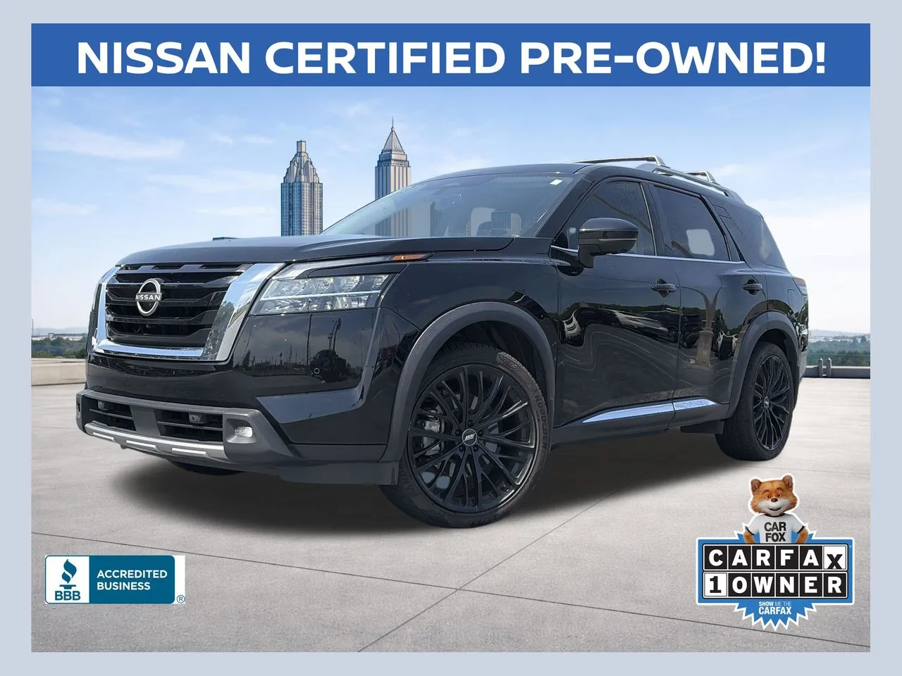 Black 2022 Nissan Pathfinder Platinum for sale in Lithia Springs, GA