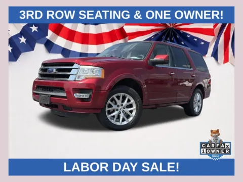 Red 2017 Ford Expedition Limited for sale in Lithia Springs, GA