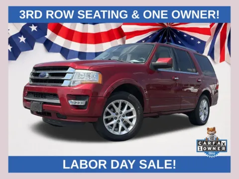 Red 2017 Ford Expedition Limited for sale in Lithia Springs, GA