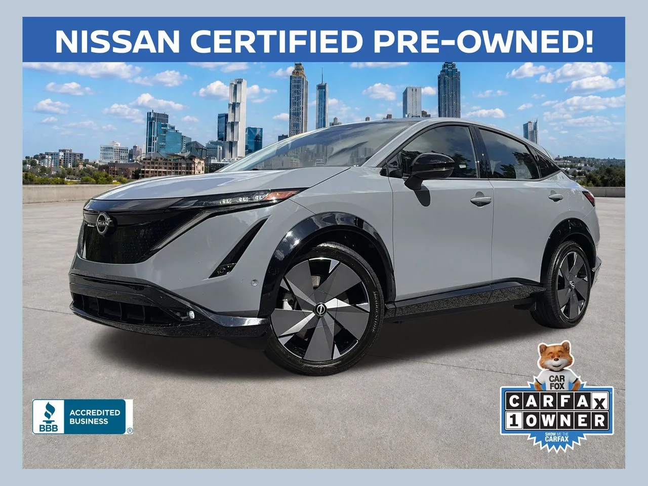 Gray 2024 Nissan Ariya PLATINUM+ e-4ORCE for sale in Lithia Springs, GA
