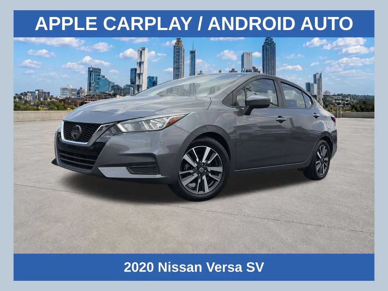 Gray 2020 Nissan Versa 1.6 SV for sale in Lithia Springs, GA