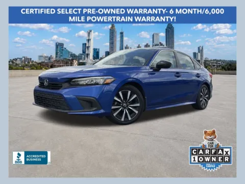 Blue 2022 Honda Civic EX for sale in Lithia Springs, GA