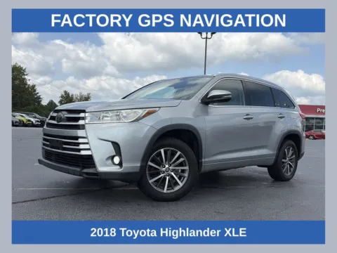 Silver 2018 Toyota Highlander XLE for sale in Lithia Springs, GA
