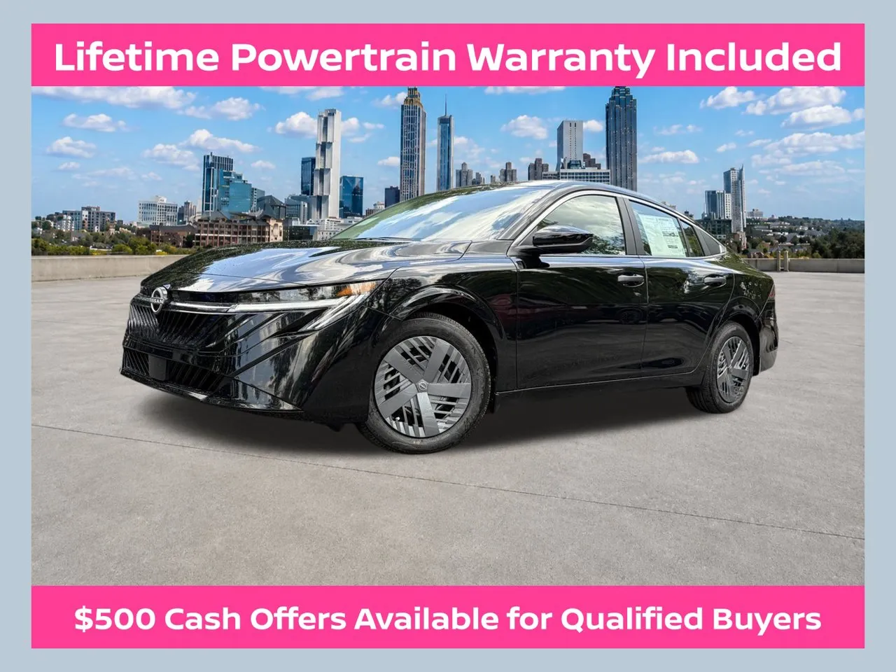 Black 2027 Nissan Sentra S for sale in Lithia Springs, GA