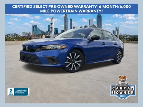 Blue 2022 Honda Civic EX for sale in Lithia Springs, GA