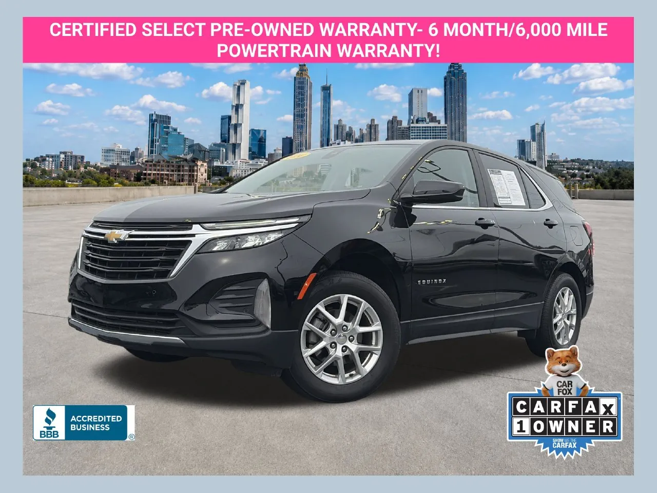 Black 2024 Chevrolet Equinox LT for sale in Lithia Springs, GA