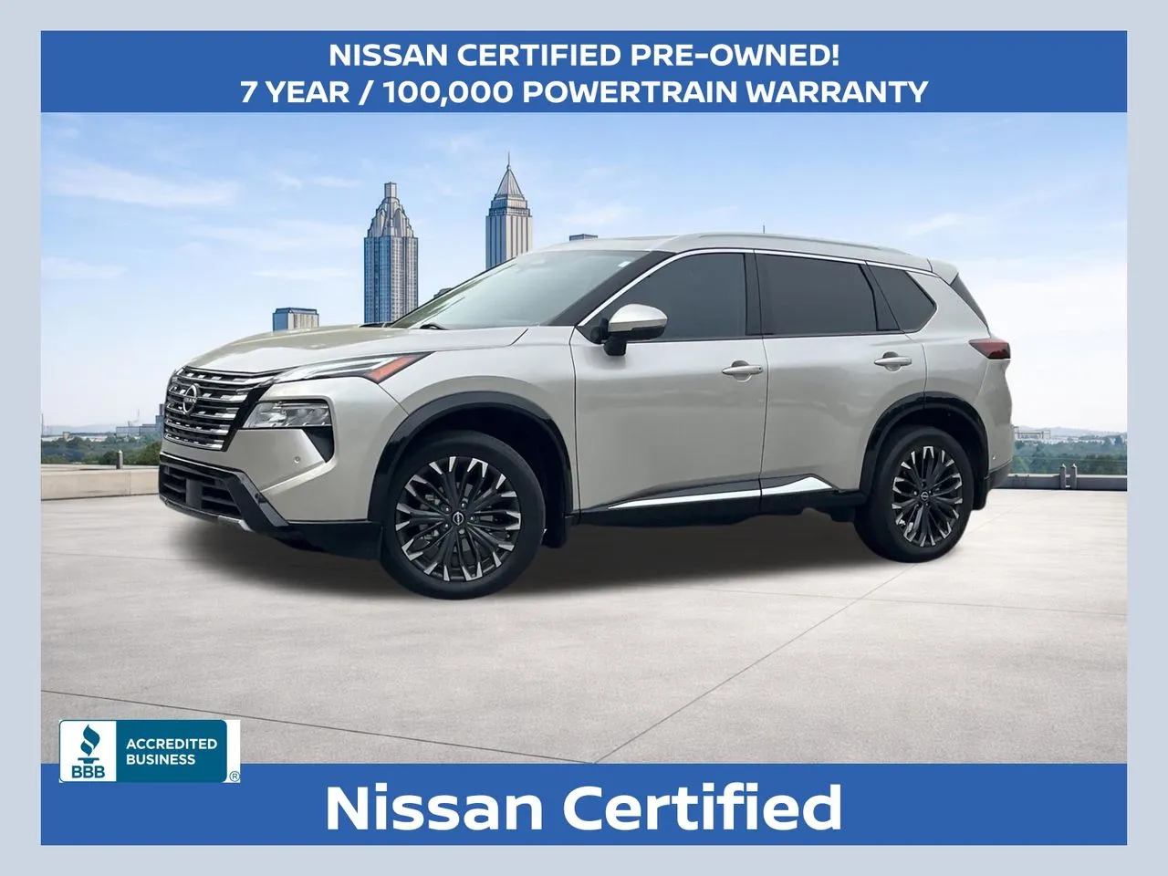 Silver 2024 Nissan Rogue Platinum for sale in Morrow, GA
