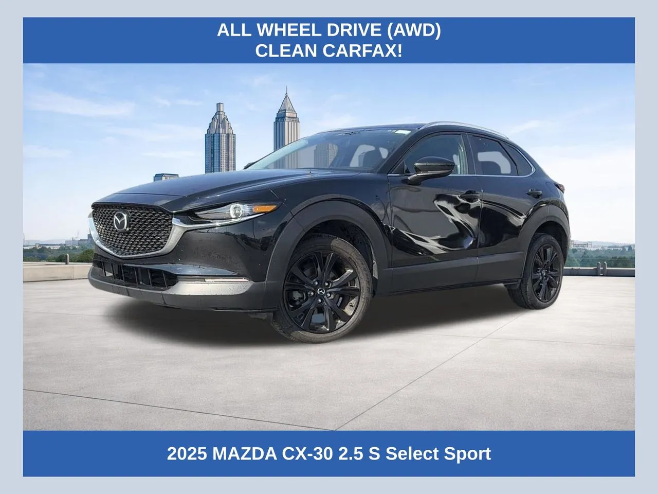 Black 2025 Mazda CX-30 2.5 S Select Sport for sale in Morrow, GA
