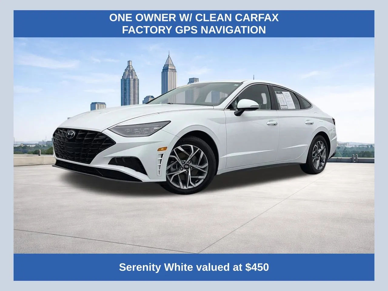 White 2023 Hyundai Sonata SEL for sale in Morrow, GA