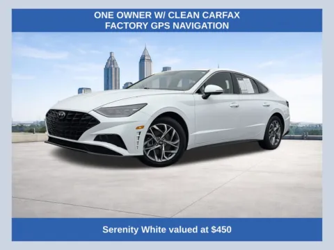 White 2023 Hyundai Sonata SEL for sale in Morrow, GA