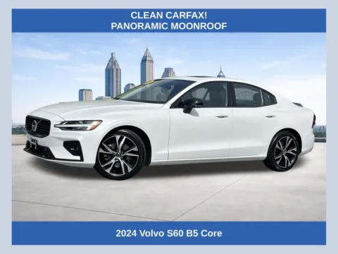 White 2024 Volvo S60 B5 Core Dark Theme for sale in Morrow, GA