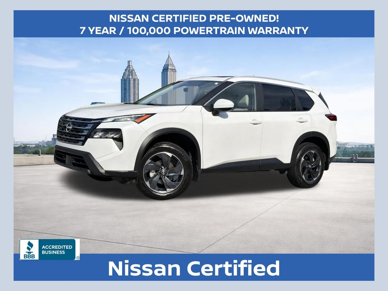 White 2024 Nissan Rogue SV for sale in Morrow, GA