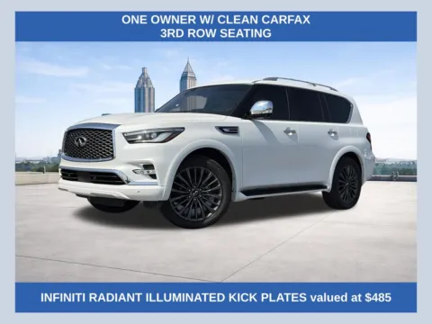 White 2023 INFINITI QX80 Sensory for sale in Morrow, GA