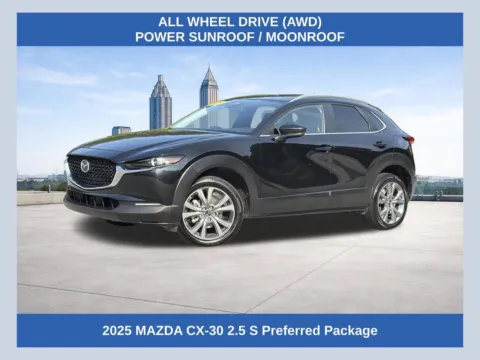 Black 2025 Mazda CX-30 2.5 S Preferred Package for sale in Morrow, GA
