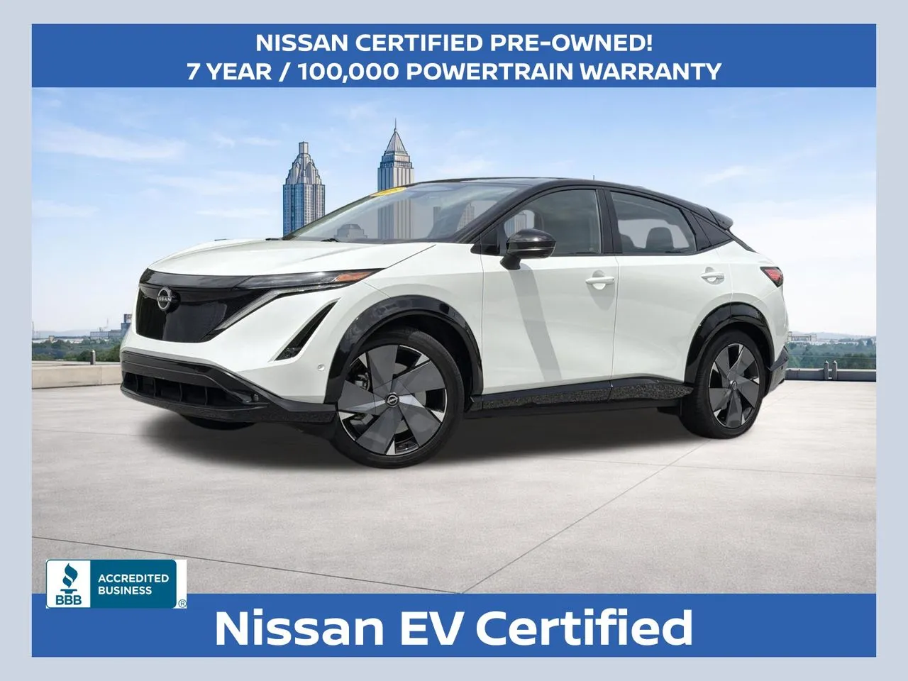 Black 2023 Nissan Ariya PLATINUM+ e-4ORCE for sale in Morrow, GA