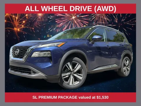 Blue 2023 Nissan Rogue SL for sale in Morrow, GA