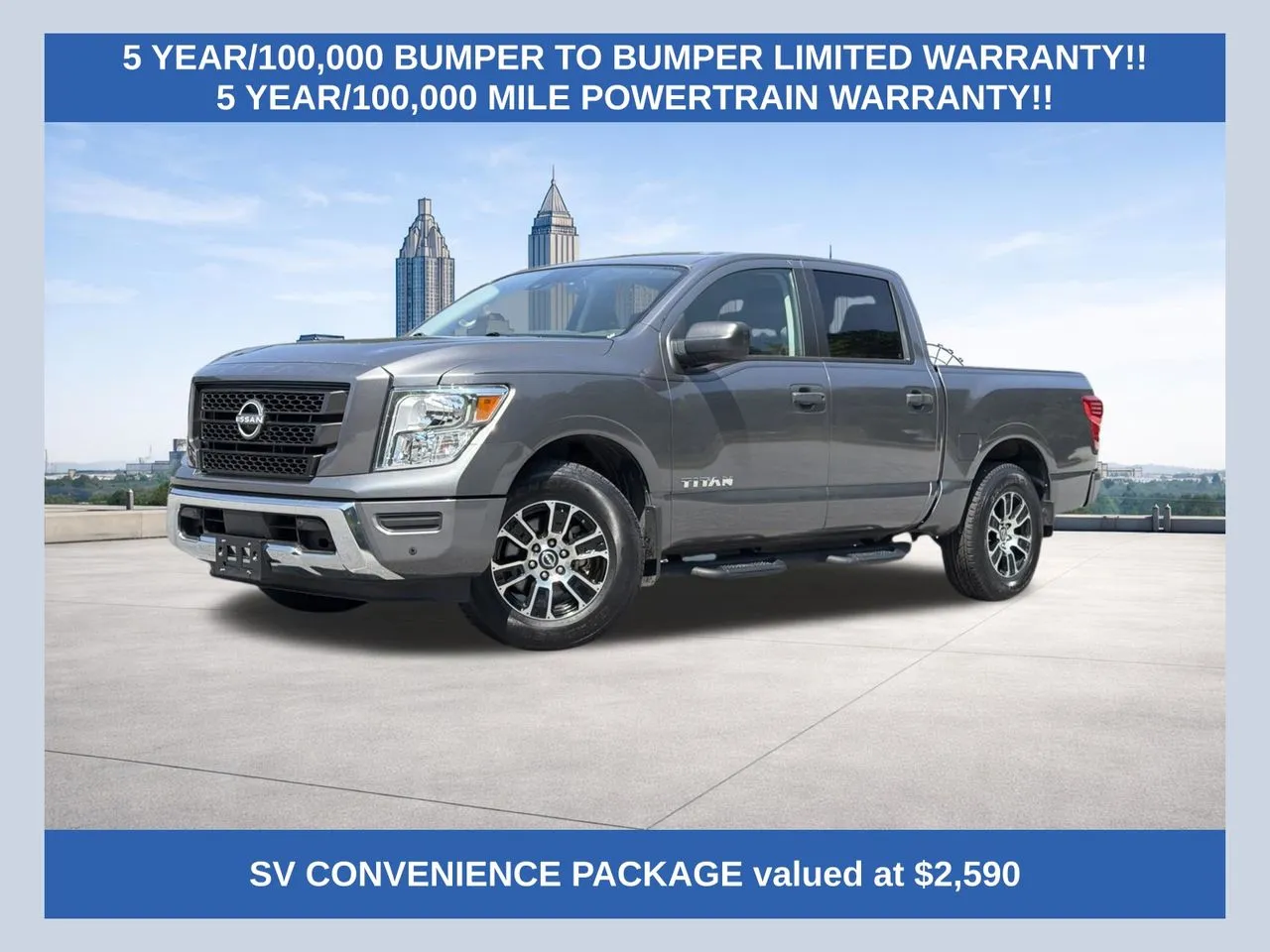 Gray 2024 Nissan Titan SV for sale in Morrow, GA