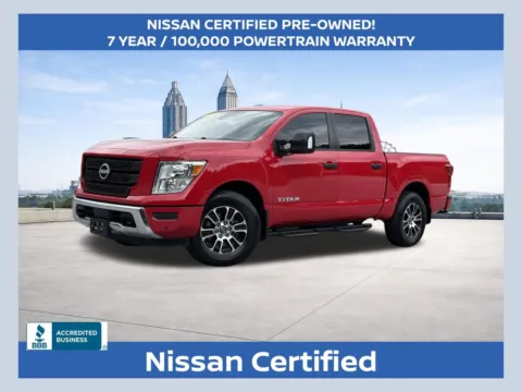 Red 2024 Nissan Titan SV for sale in Morrow, GA