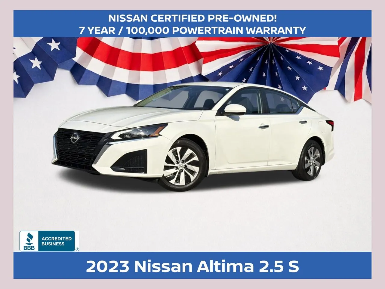 White 2023 Nissan Altima 2.5 S for sale in Morrow, GA