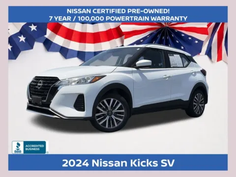 White 2024 Nissan Kicks SV for sale in Morrow, GA