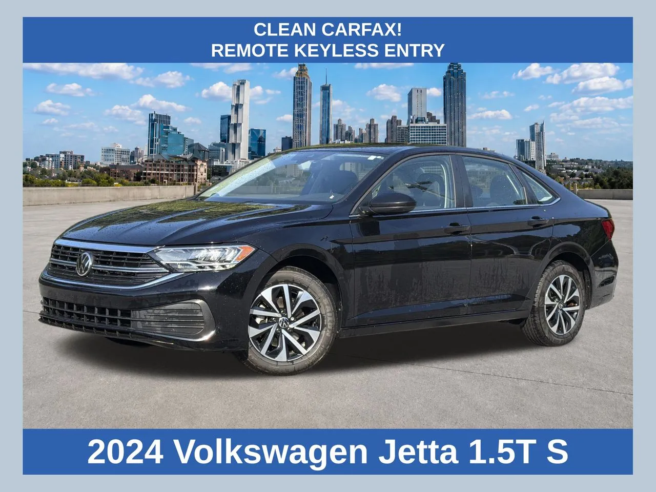 Black 2024 Volkswagen Jetta 1.5T S for sale in Morrow, GA