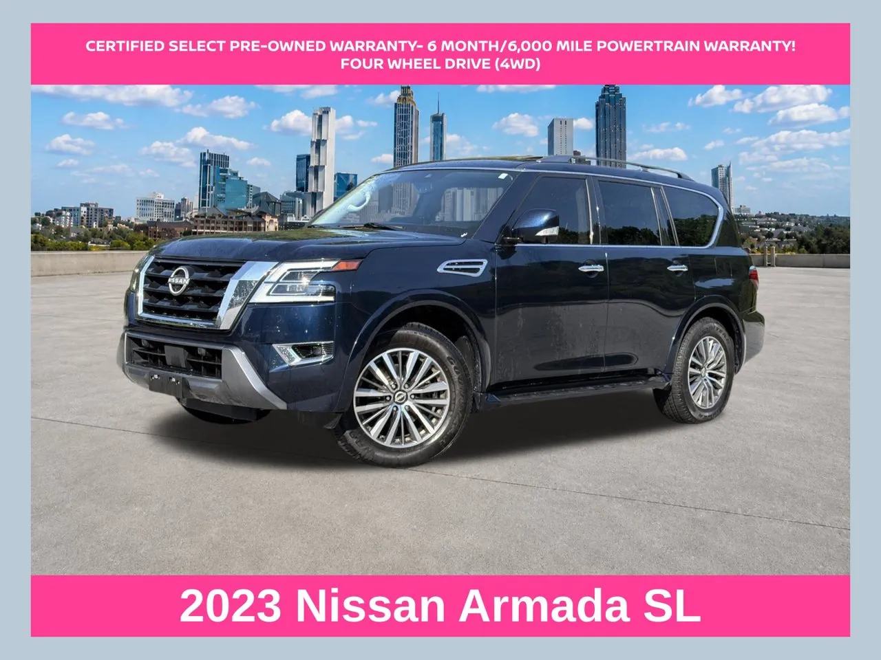 Blue 2023 Nissan Armada SL for sale in Morrow, GA