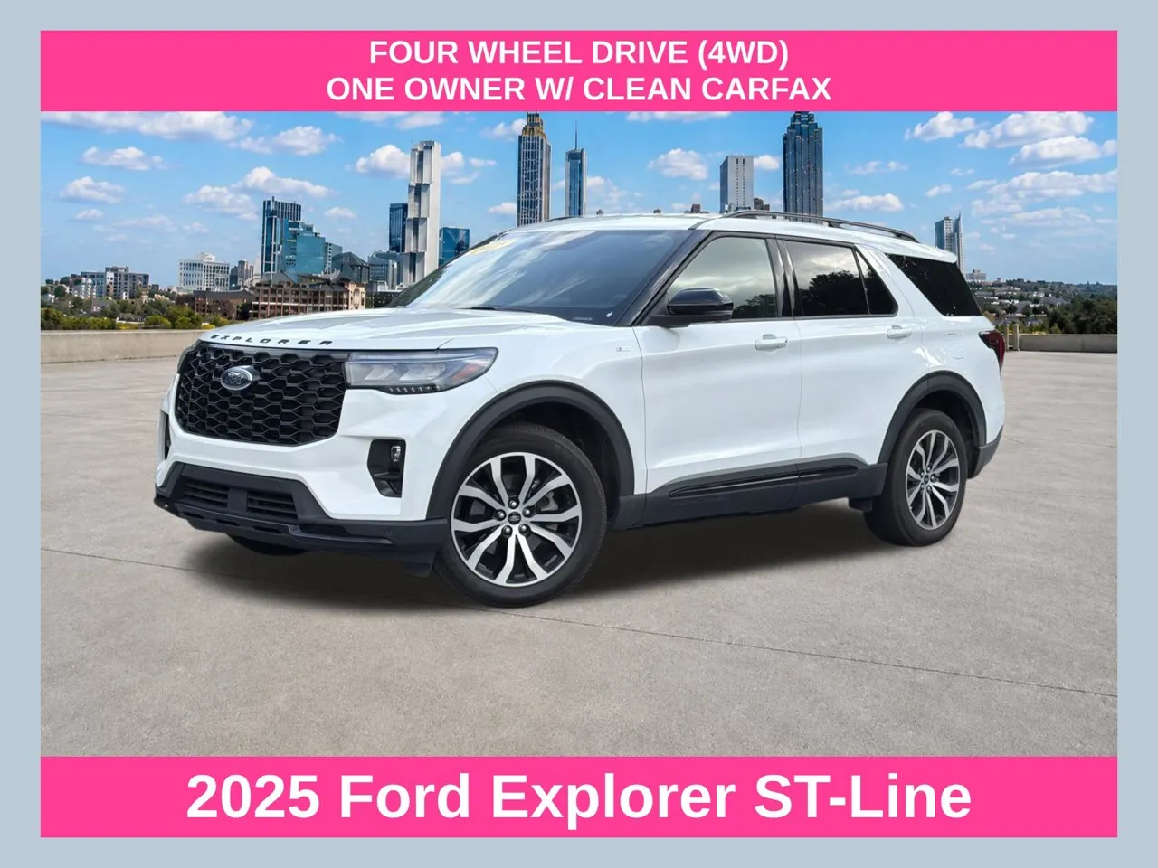 White 2025 Ford Explorer ST-Line for sale in Morrow, GA