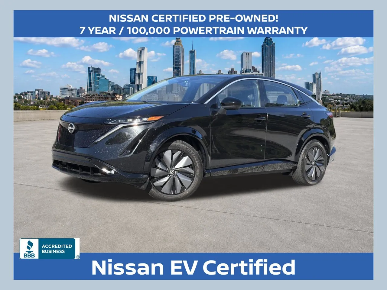 Black 2024 Nissan Ariya EVOLVE+ for sale in Morrow, GA