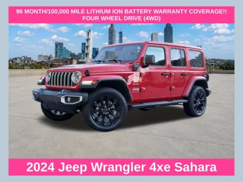 Red 2024 Jeep Wrangler Sahara 4xe for sale in Morrow, GA