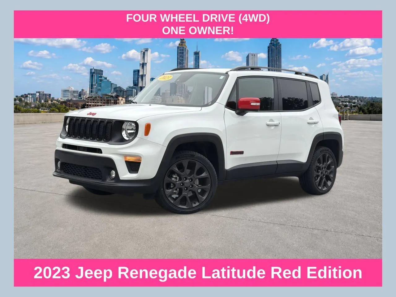 White 2023 Jeep Renegade Latitude for sale in Morrow, GA
