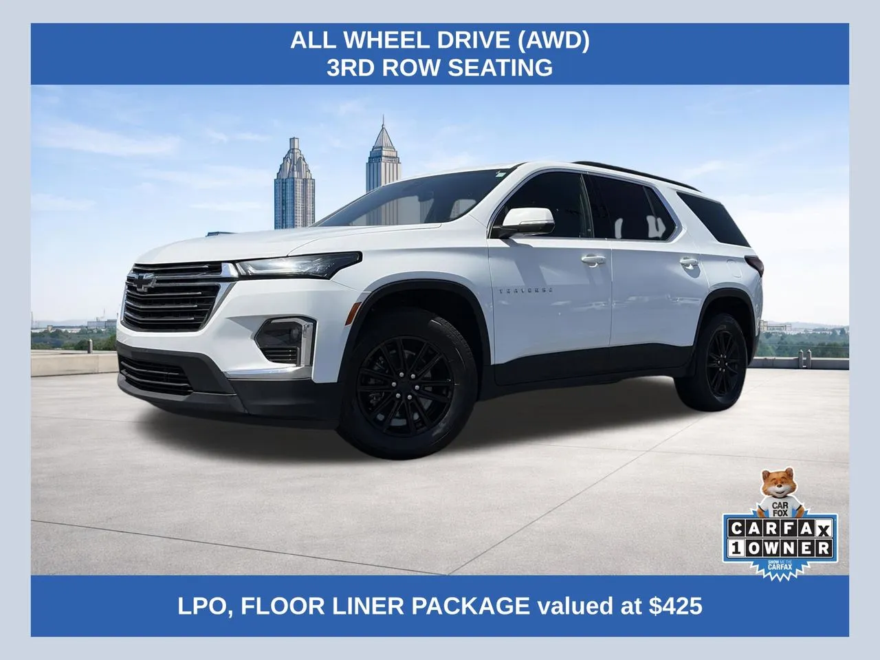 White 2023 Chevrolet Traverse LT Leather for sale in Lithia Springs, GA