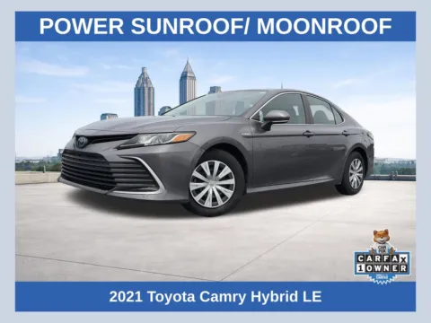 Gray 2021 Toyota Camry Hybrid LE for sale in Lithia Springs, GA