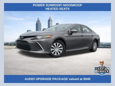 Gray 2021 Toyota Camry Hybrid LE for sale in Lithia Springs, GA