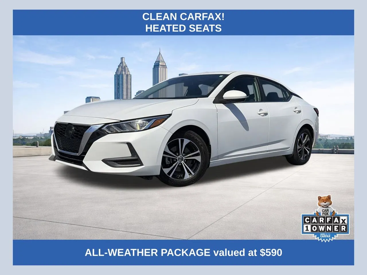 White 2022 Nissan Sentra SV for sale in Lithia Springs, GA