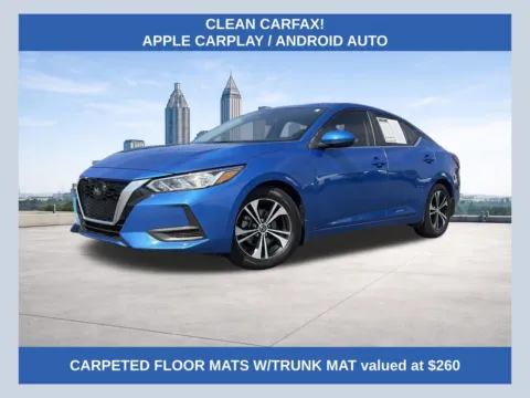 Blue 2022 Nissan Sentra SV for sale in Lithia Springs, GA