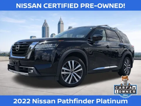 Black 2022 Nissan Pathfinder Platinum for sale in Lithia Springs, GA
