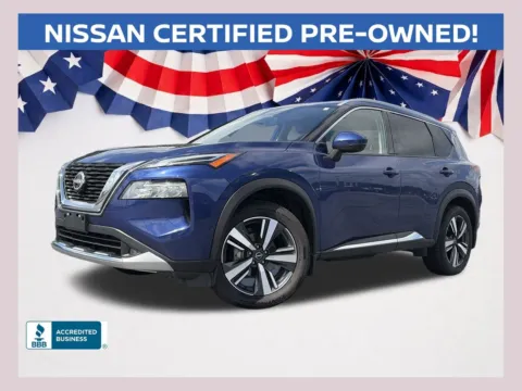 Blue 2022 Nissan Rogue Platinum for sale in Lithia Springs, GA