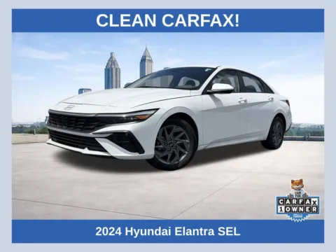 White 2024 Hyundai Elantra SEL for sale in Lithia Springs, GA