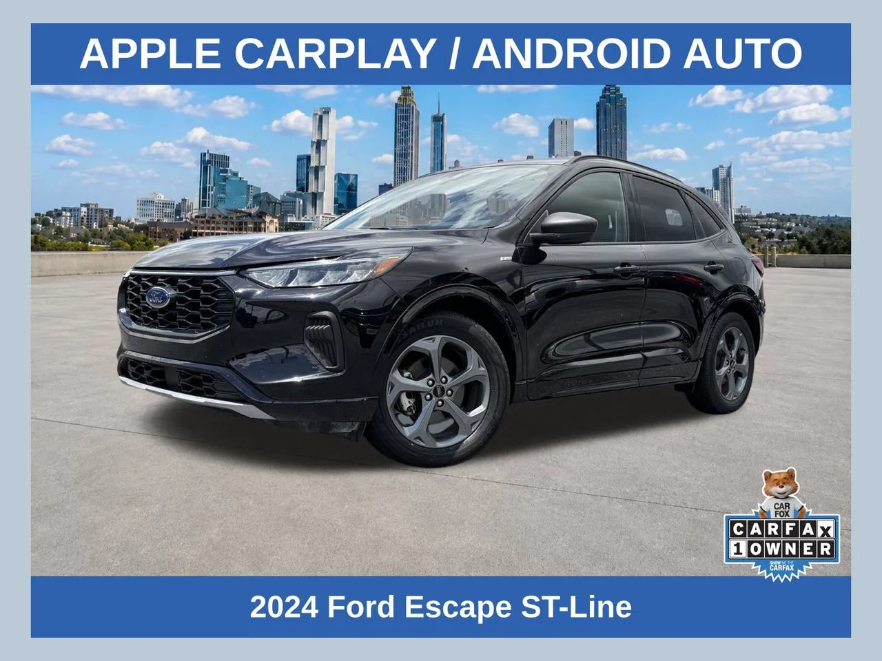 Black 2024 Ford Escape ST-Line for sale in Lithia Springs, GA