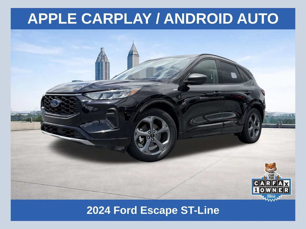 Black 2024 Ford Escape ST-Line for sale in Lithia Springs, GA