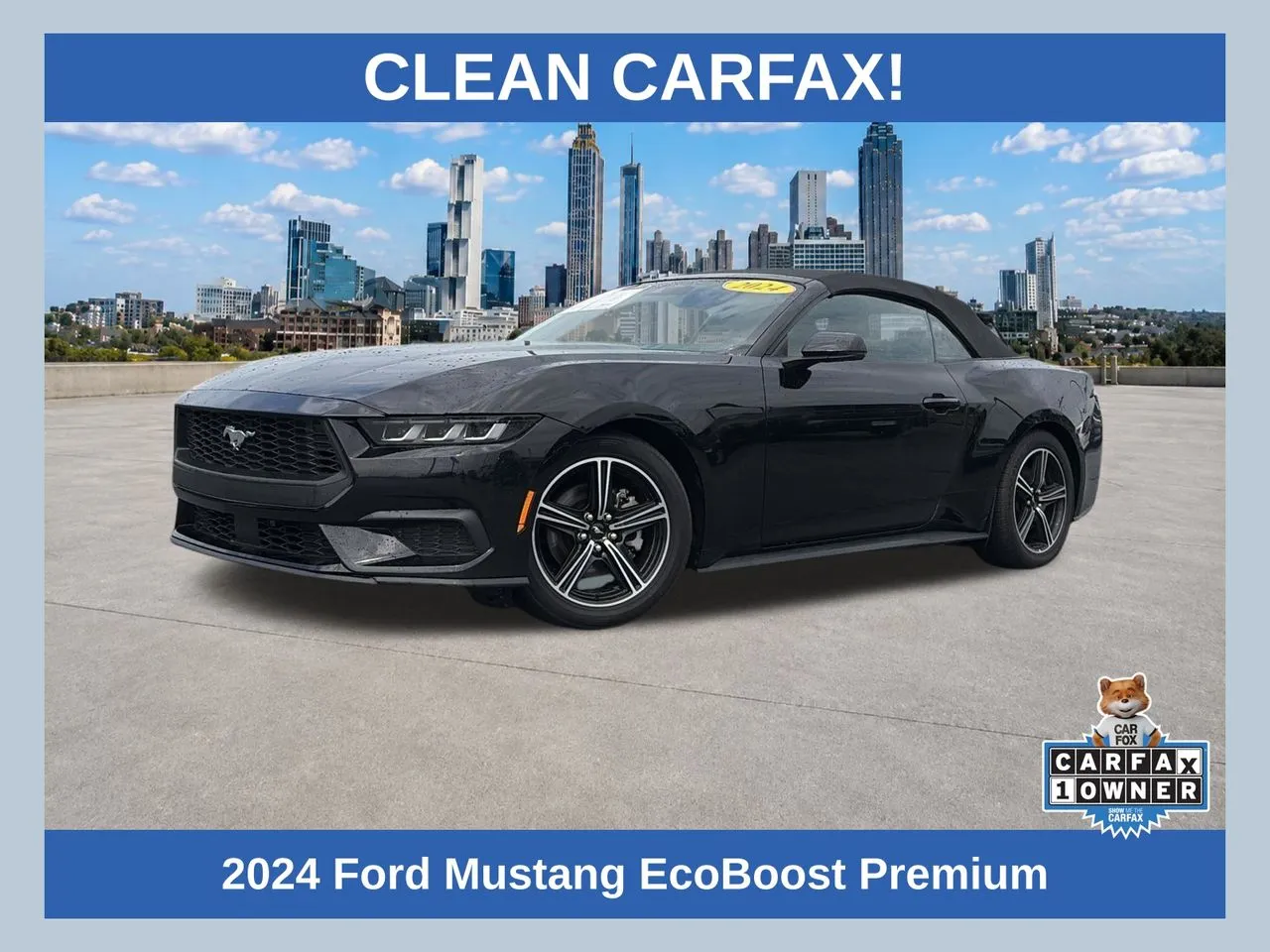 Black 2024 Ford Mustang EcoBoost Premium for sale in Lithia Springs, GA